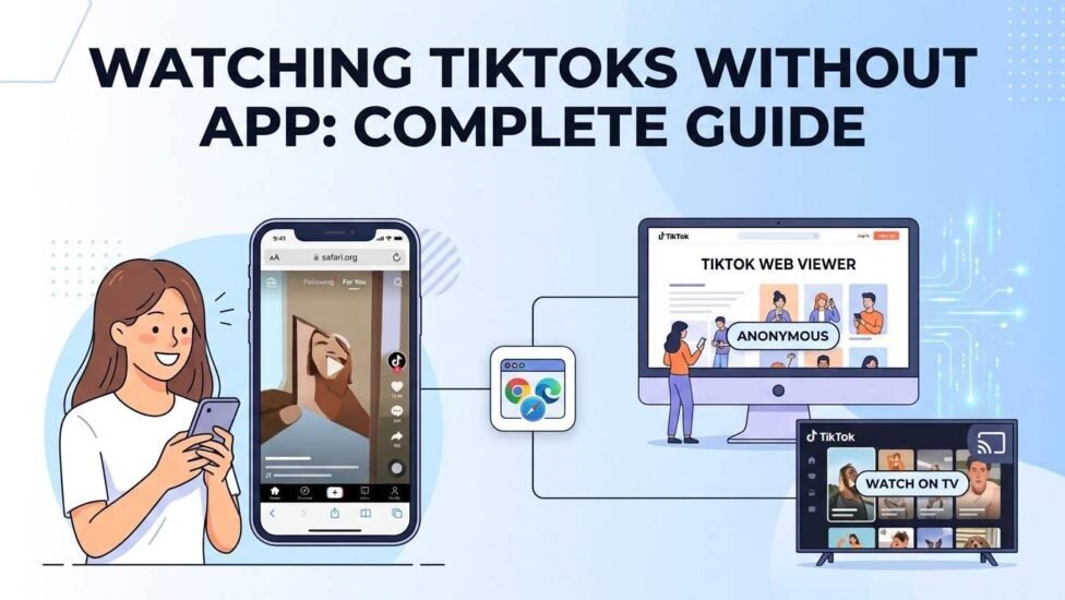 Watching TikToks Without App