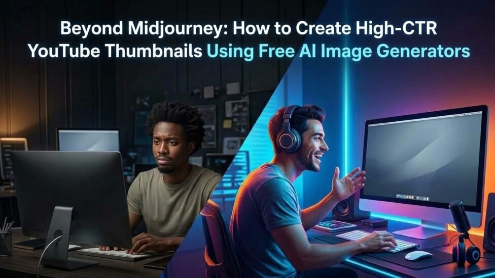 Beyond Midjourney: How to Create High-CTR YouTube Thumbnails Using Free AI Image Generators