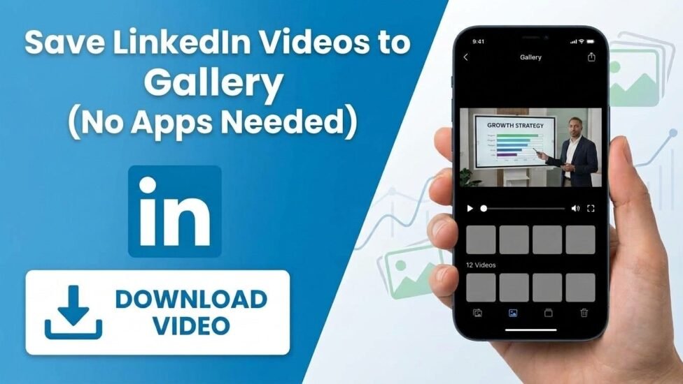 Save LinkedIn Videos to Gallery (No Apps Needed)